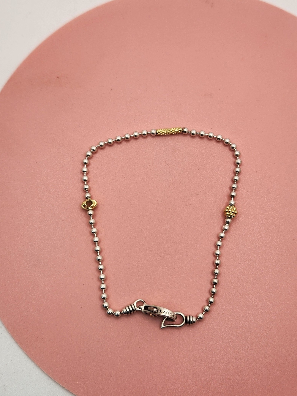 Poshmark TitleLAGOS Two-Tone Caviar Icon Station Bracelet 925 Silver 18K Gold